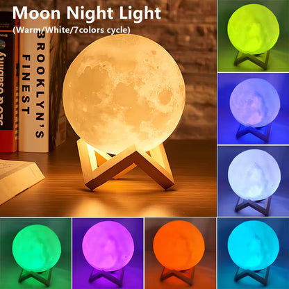 3D LED Moon Lamp