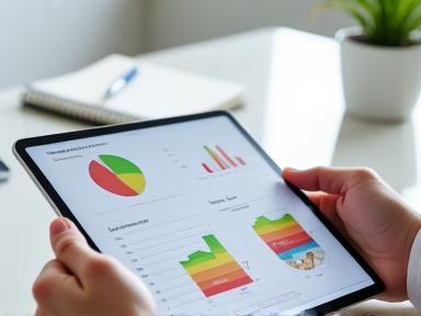 Nutritionist analyzing diet chart