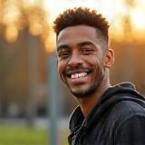 Smiling Manchester resident outdoors